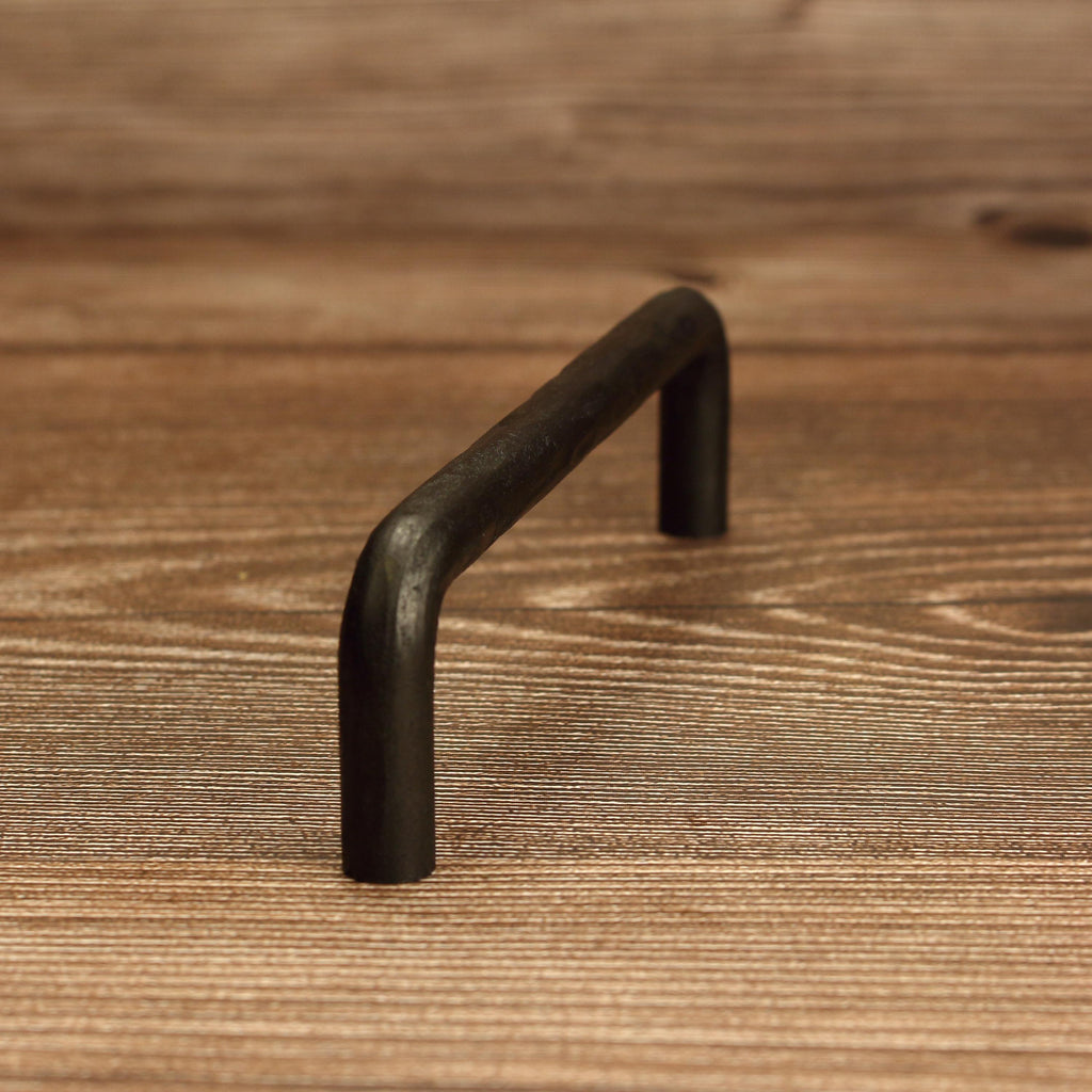 Hammered Round Threaded Cabinet Pull - Blackened - Individual