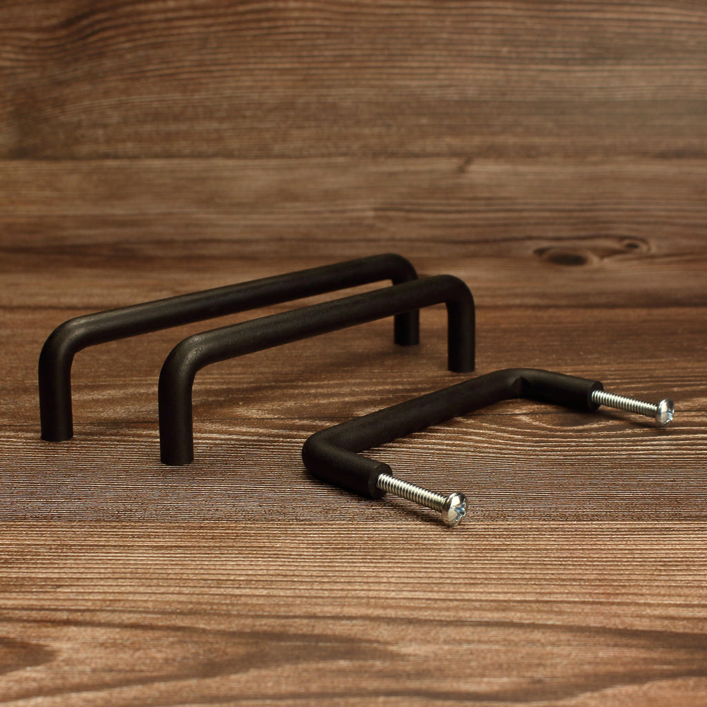 Round Threaded Cabinet Pull - Blackened - Individual