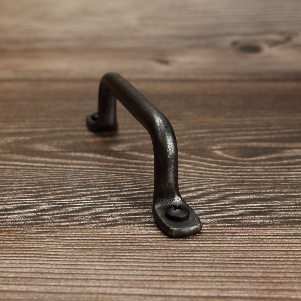 Round Foot Cabinet Pull - Brushed - Individual
