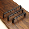 Hammered Round Threaded Cabinet Pull - Blackened - Individual