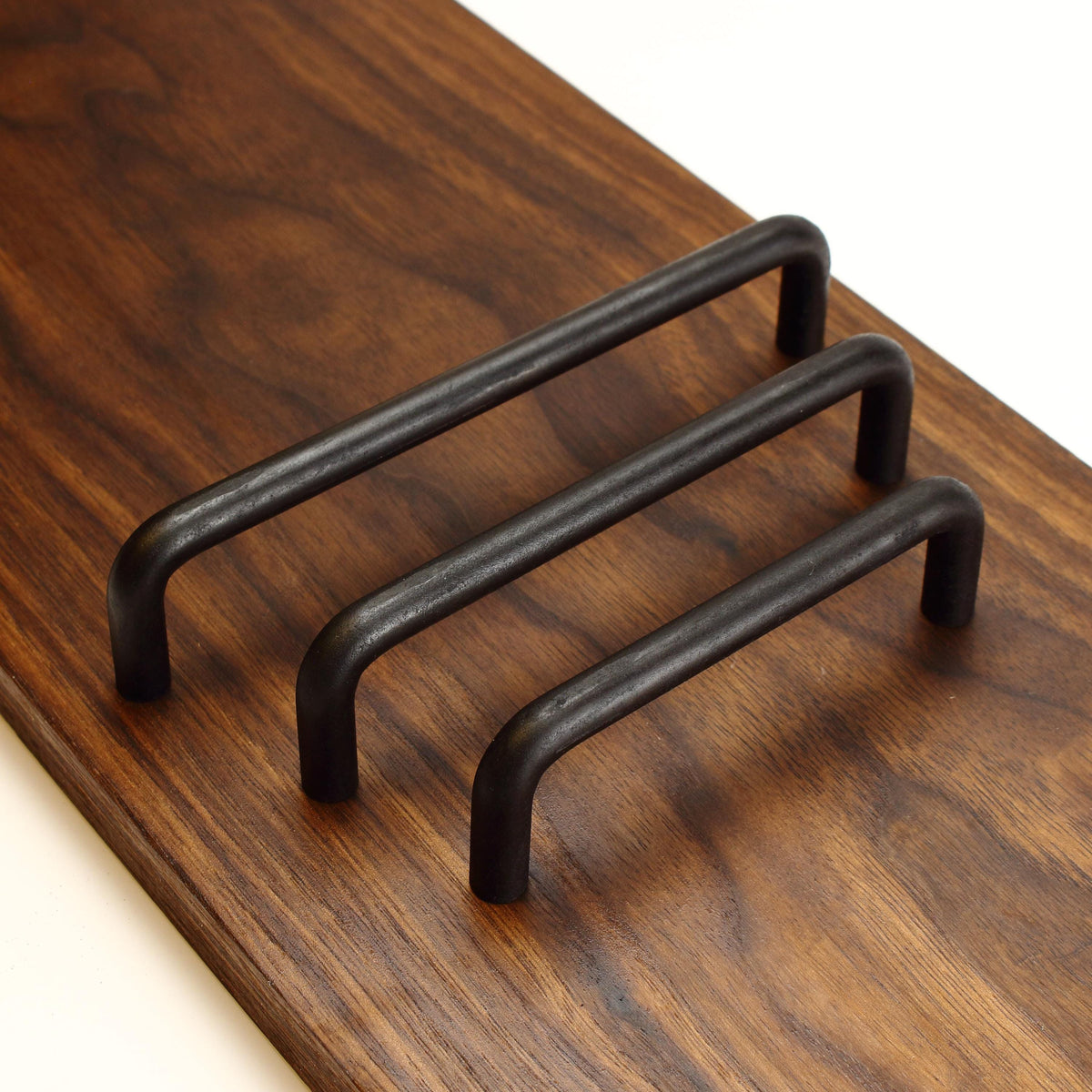 Round Threaded Cabinet Pull - Blackened - Individual