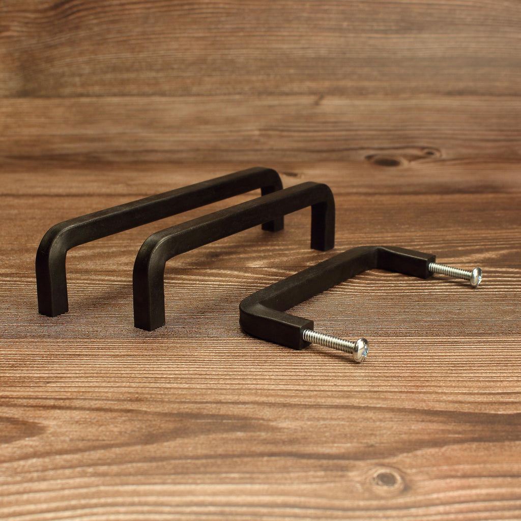 Square Threaded Cabinet Pull - Blackened - Individual