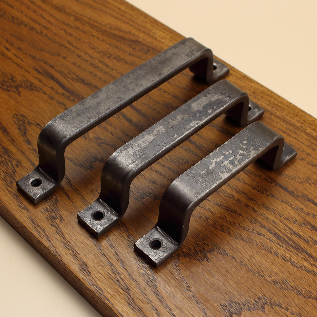 Barn Door Style Handle - 3/4" Wide - Brushed - Individual