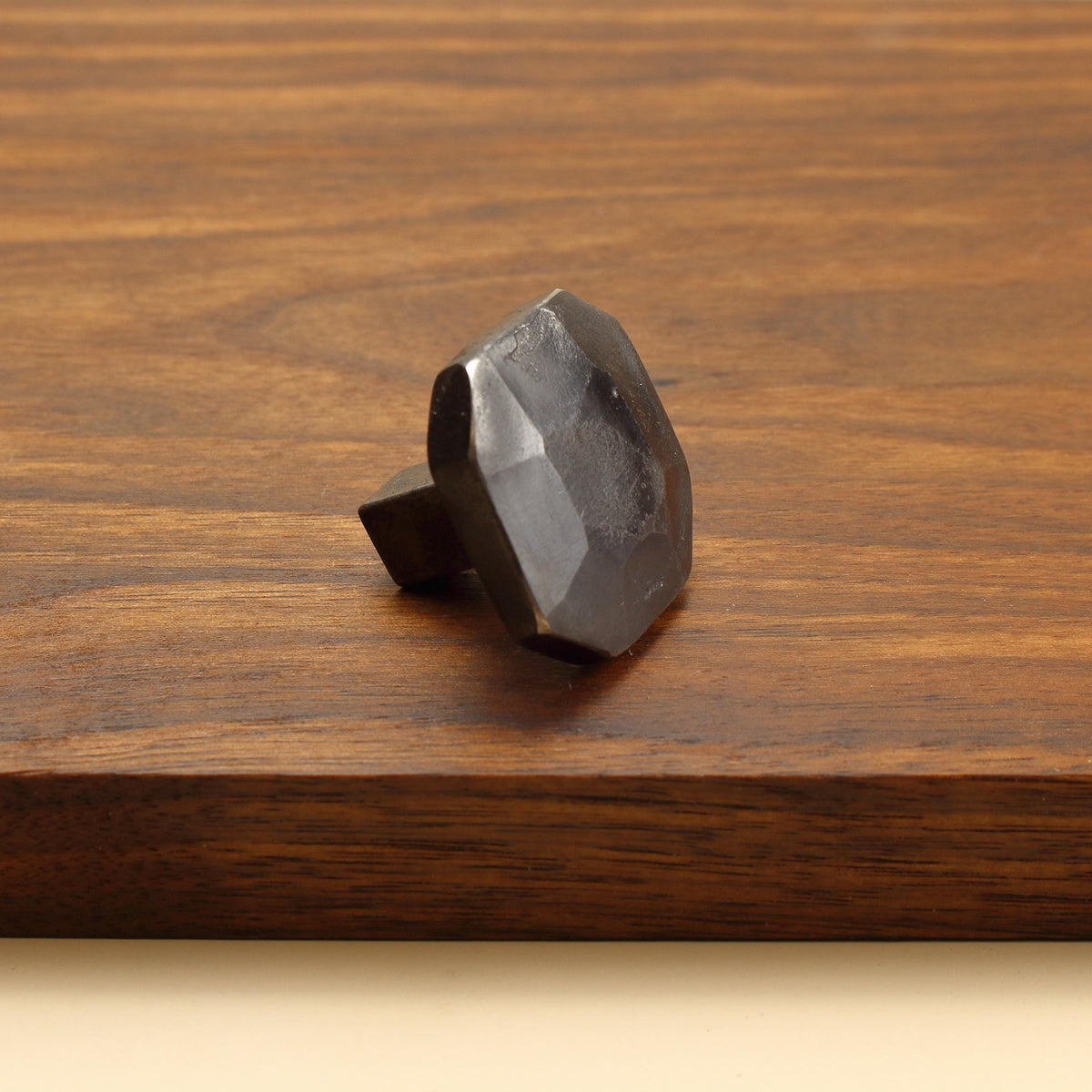 Octagon Hammered Knob - Brushed - Individual