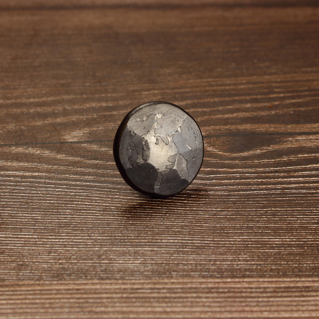 Round Hammered Knob - Brushed - Individual