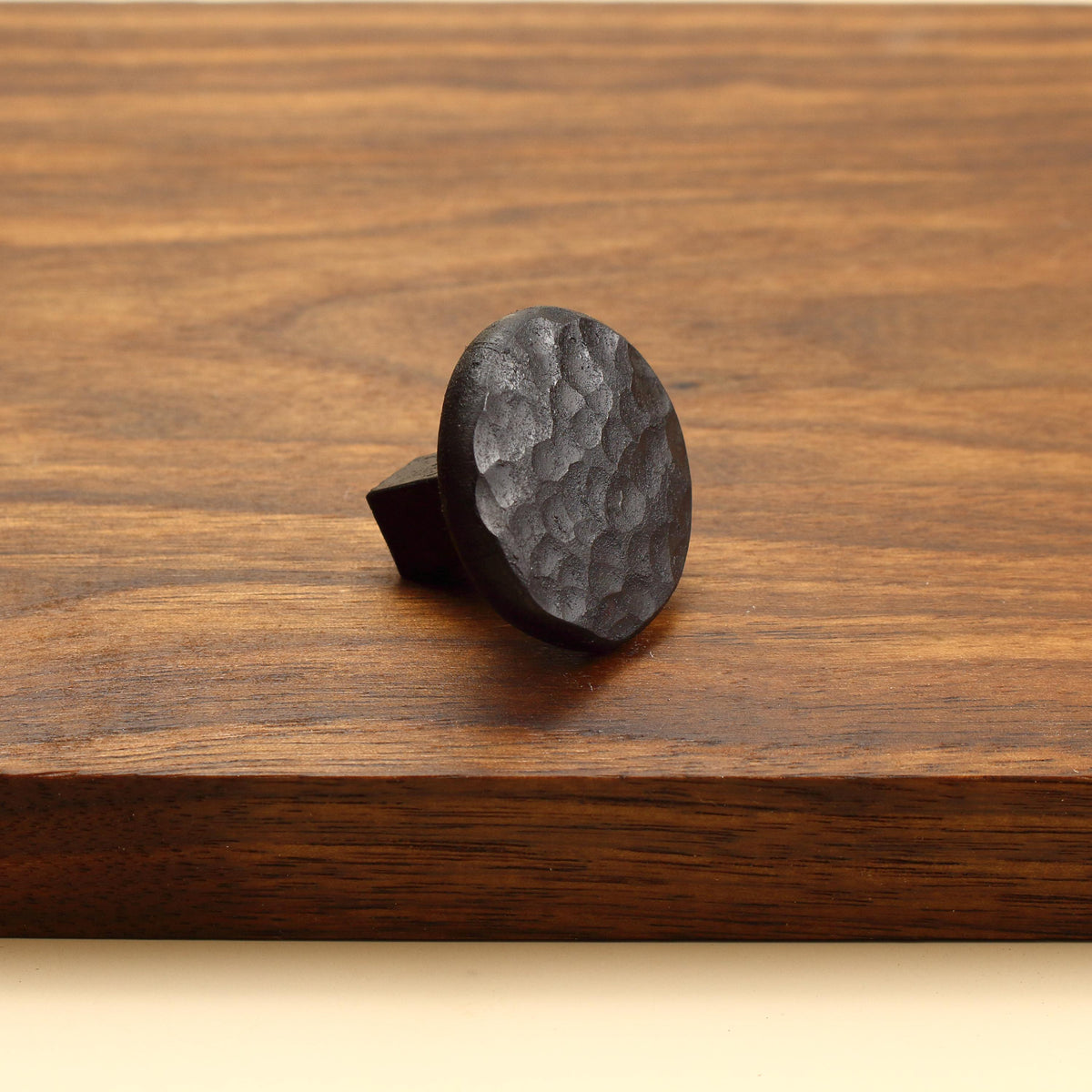 Round Stippled Knob - Blackened - Individual