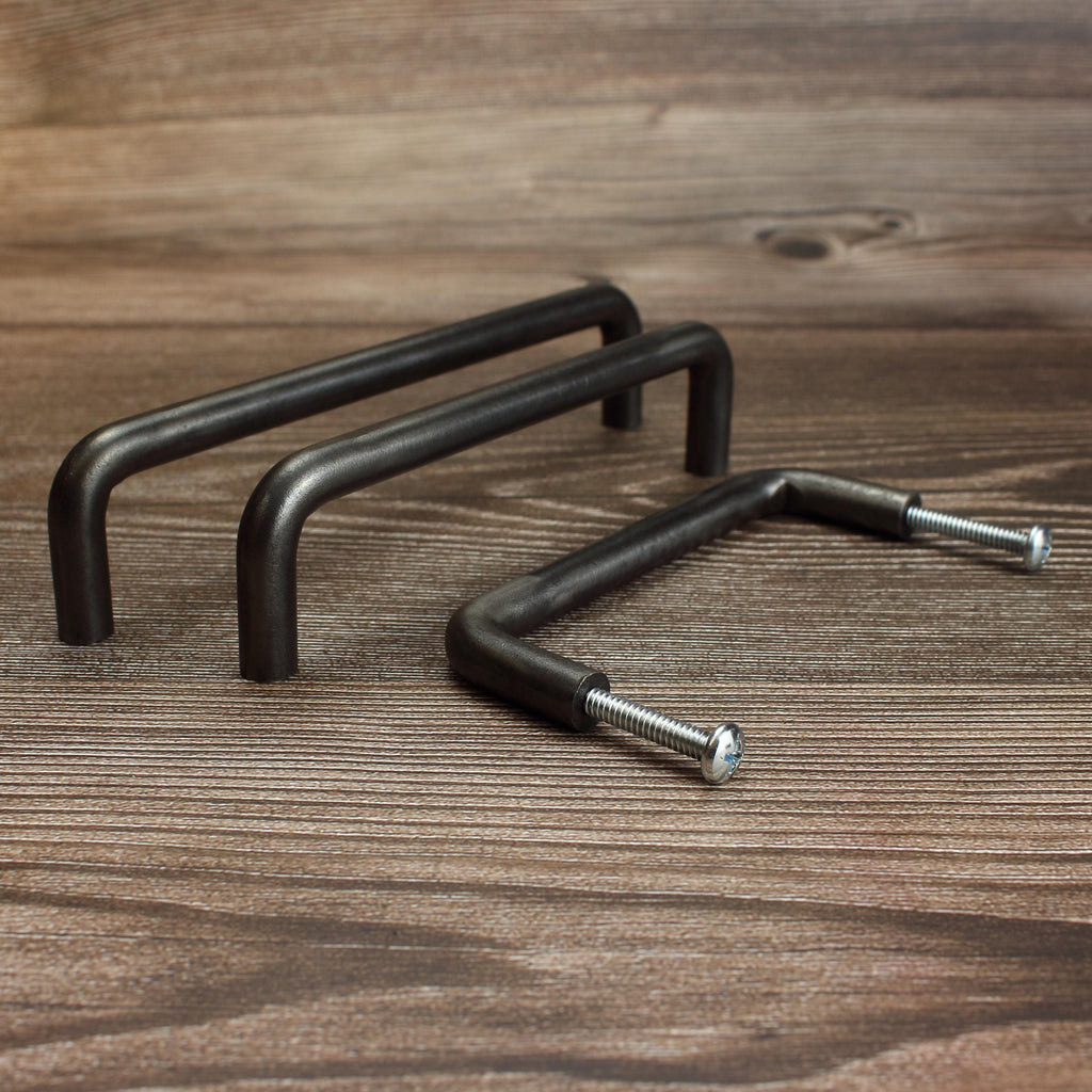 Round Threaded Cabinet Pull - Brushed - Individual