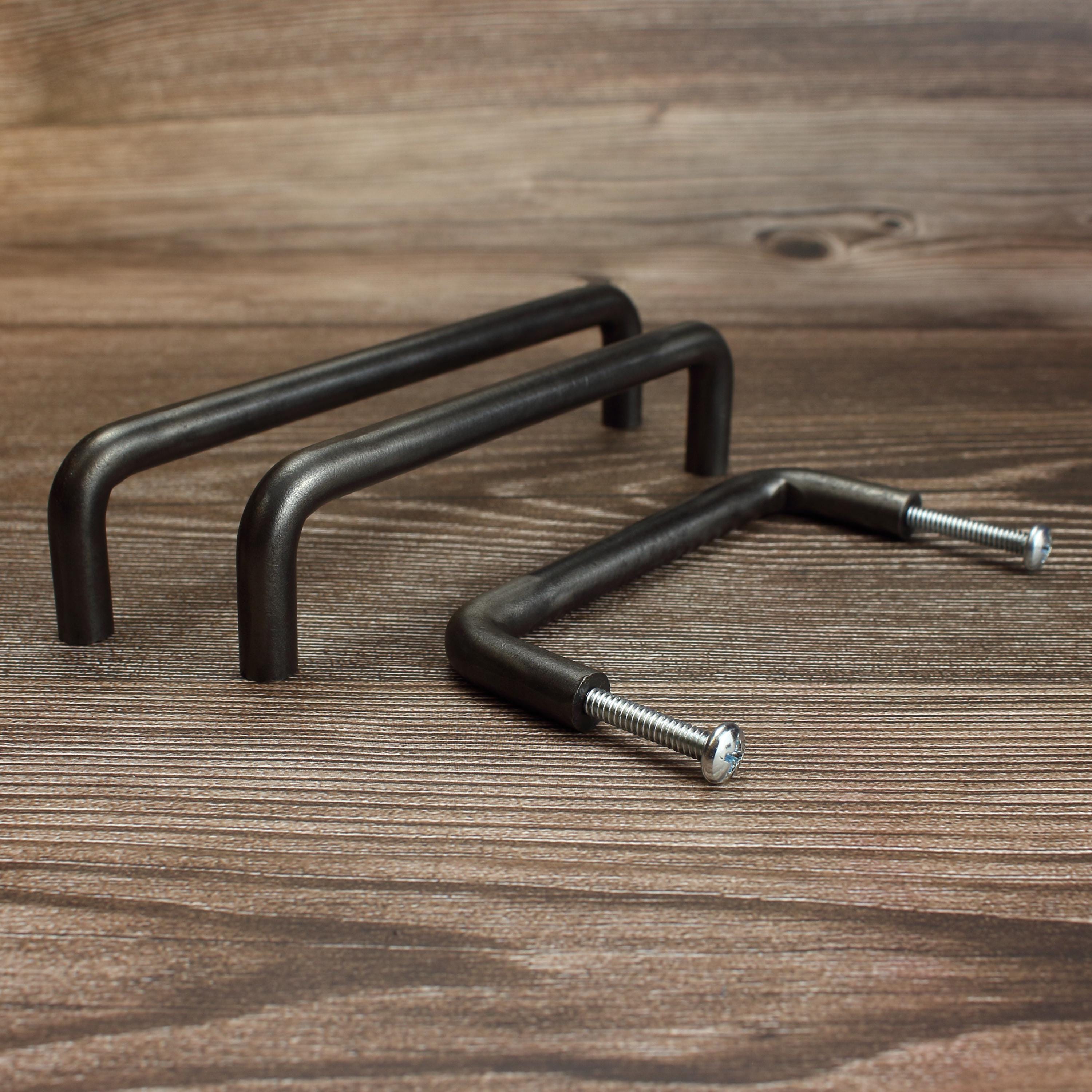 Round Threaded Cabinet Pull - Brushed - Individual