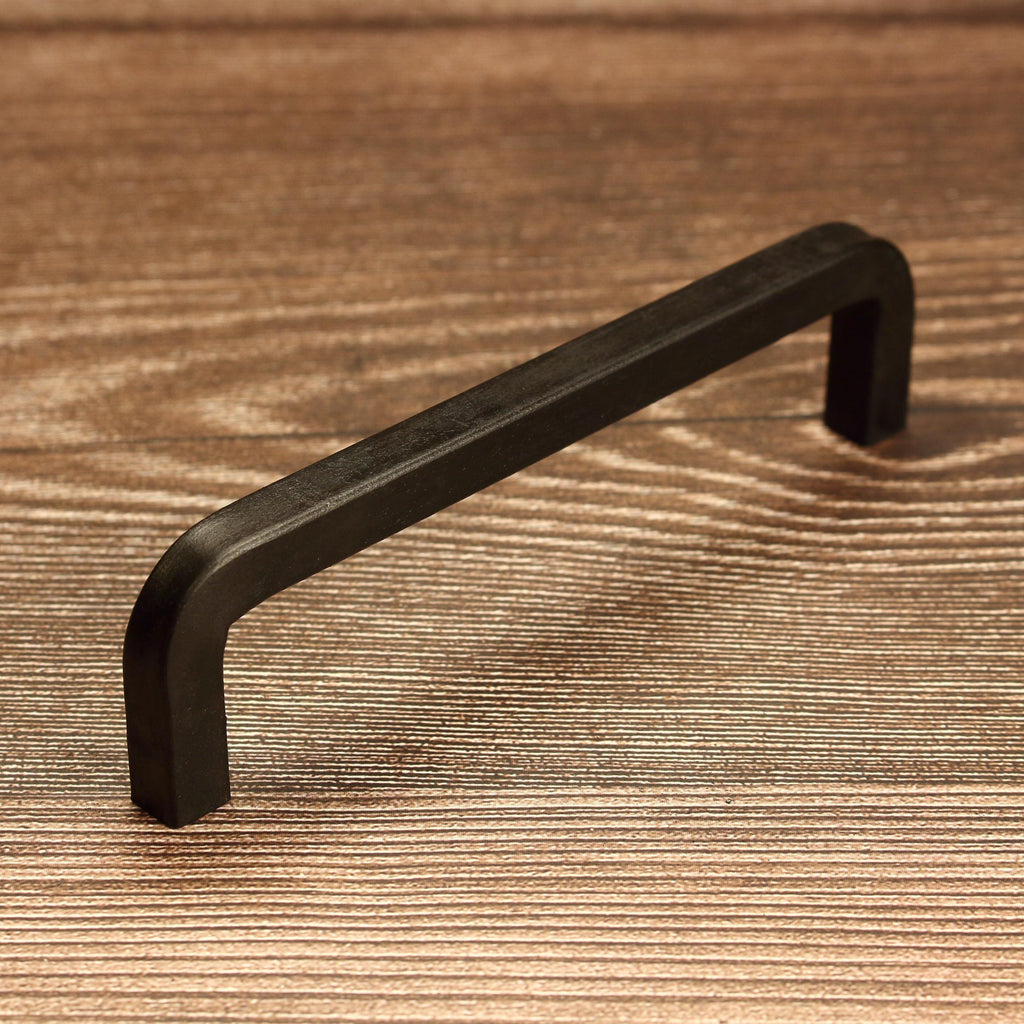 Square Threaded Cabinet Pull - Blackened - Individual
