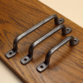 Round Foot Cabinet Pull - Brushed - Individual