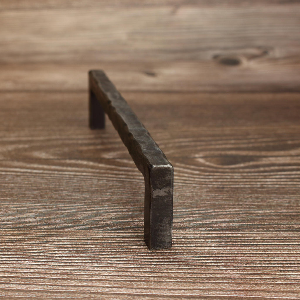 Hammered End Stem Cabinet Pull -Brushed - Individual