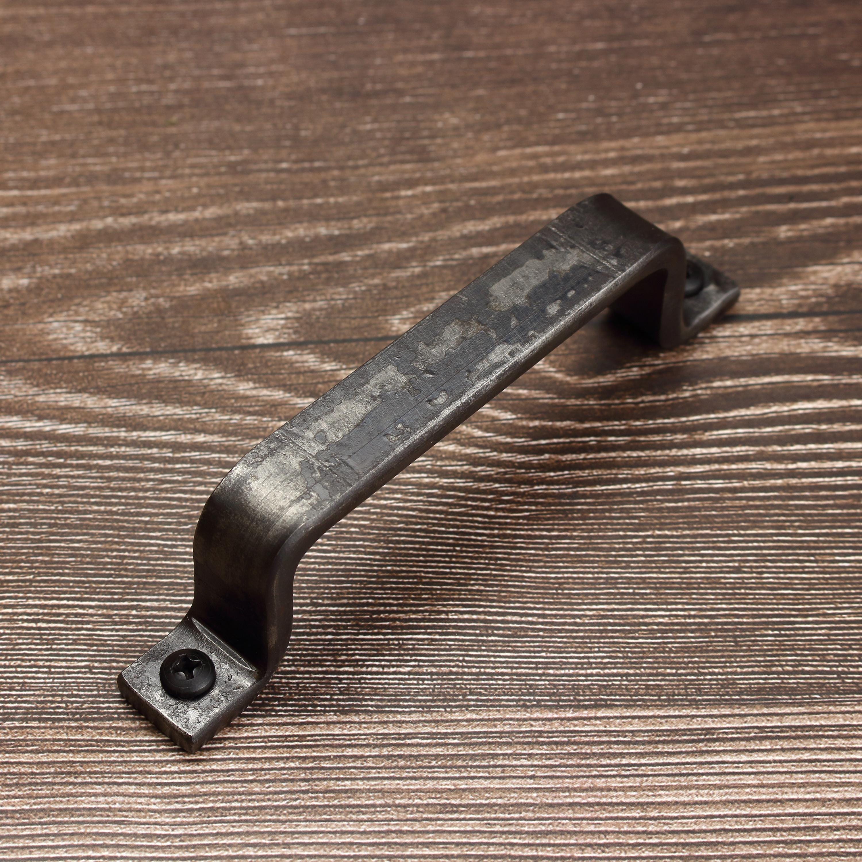 Barn Door Style Handle - 3/4" Wide - Brushed - Individual