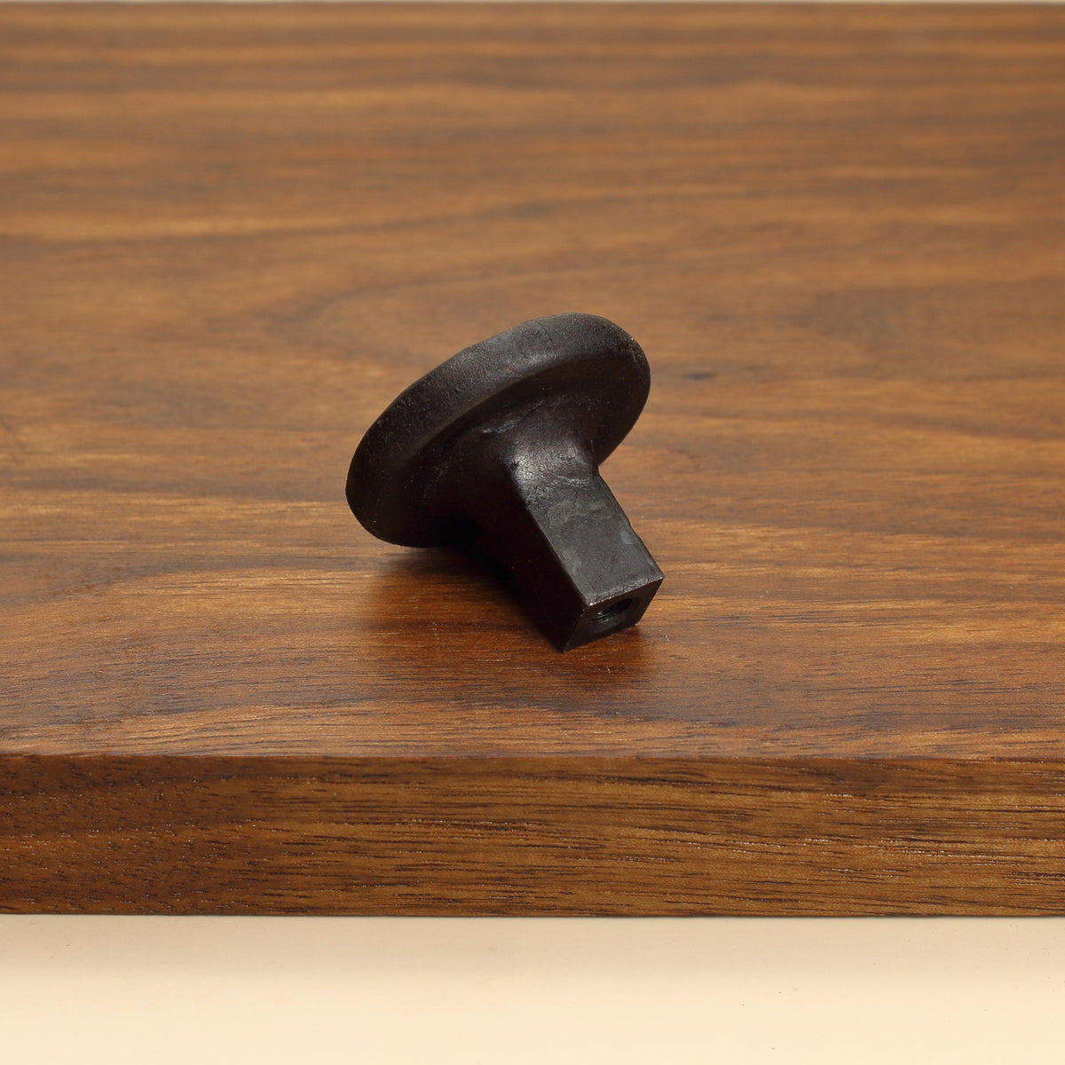 Round Stippled Knob - Blackened - Individual