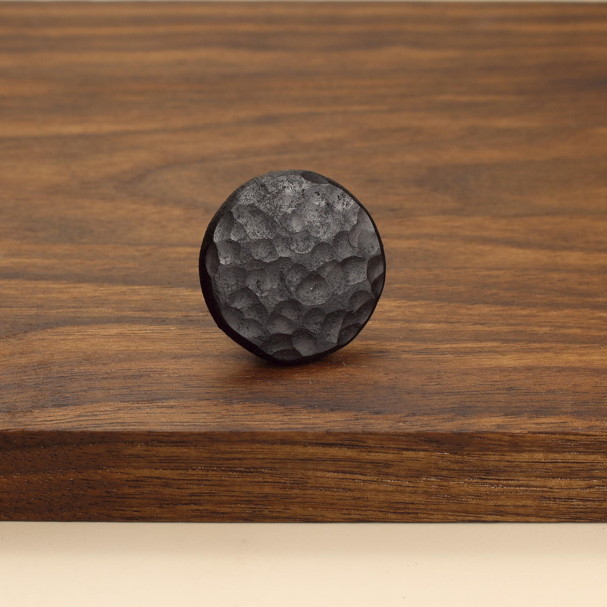 Round Stippled Knob - Blackened - Individual