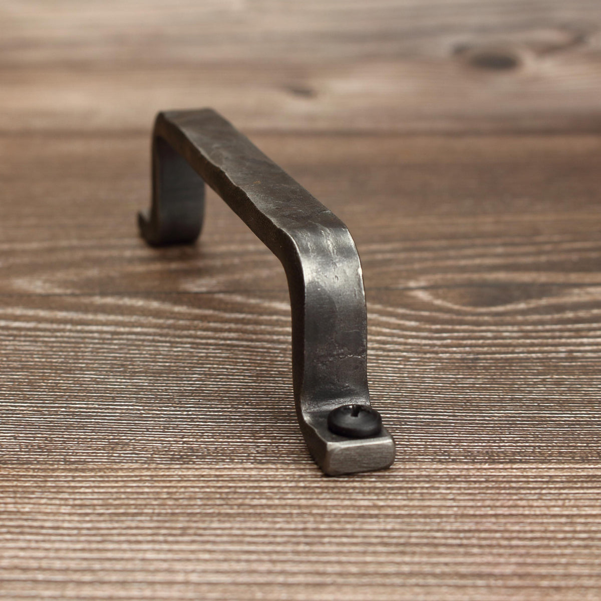 Hammered Barn Door Style Cabinet Pull - 1/2" Wide - Brushed - Individual