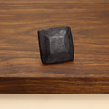 Square Hammered Knob - Blackened - Individual