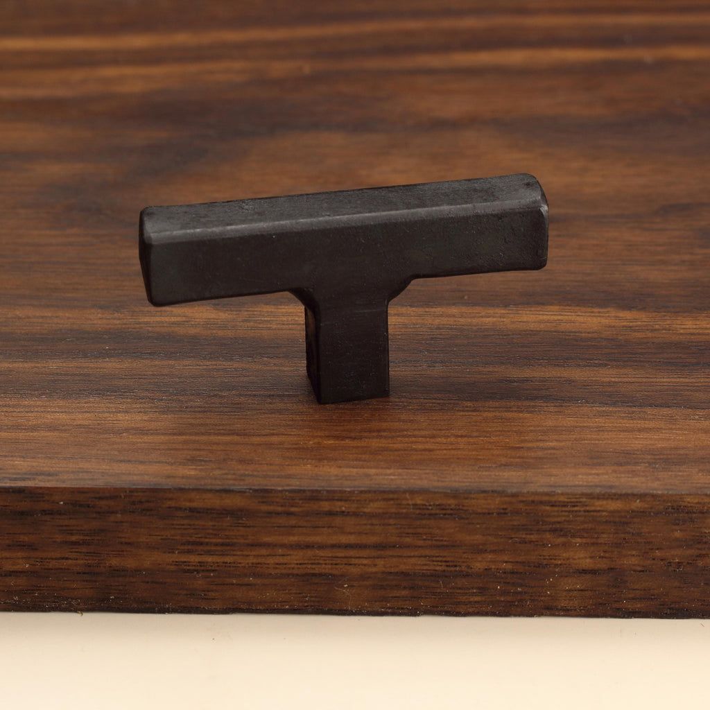 Square Tee Knob - Blackened - Individual