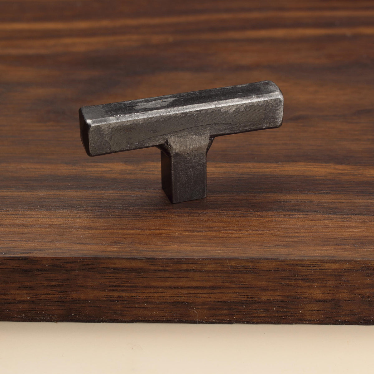 Square Tee Knob - Brushed - Individual