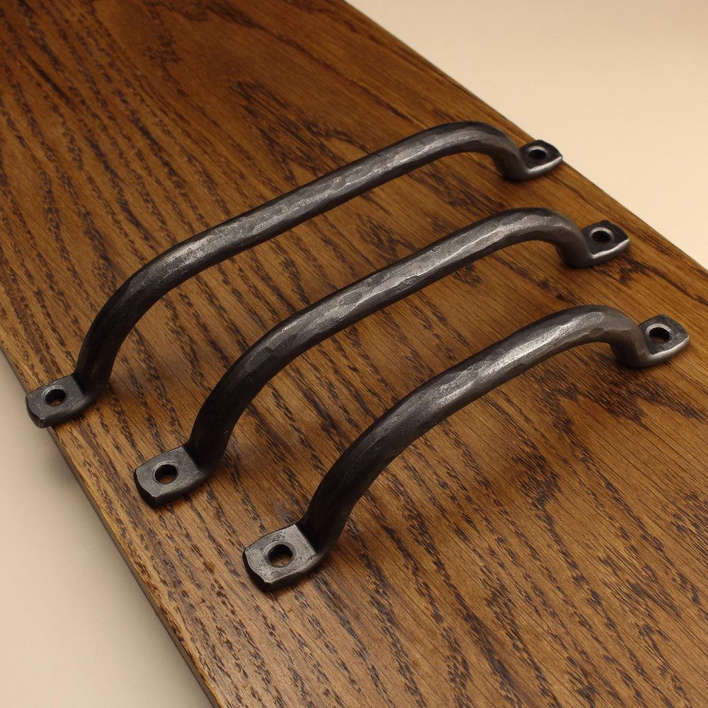 Hammered Round Arch Cabinet Pull - Brushed - Individual