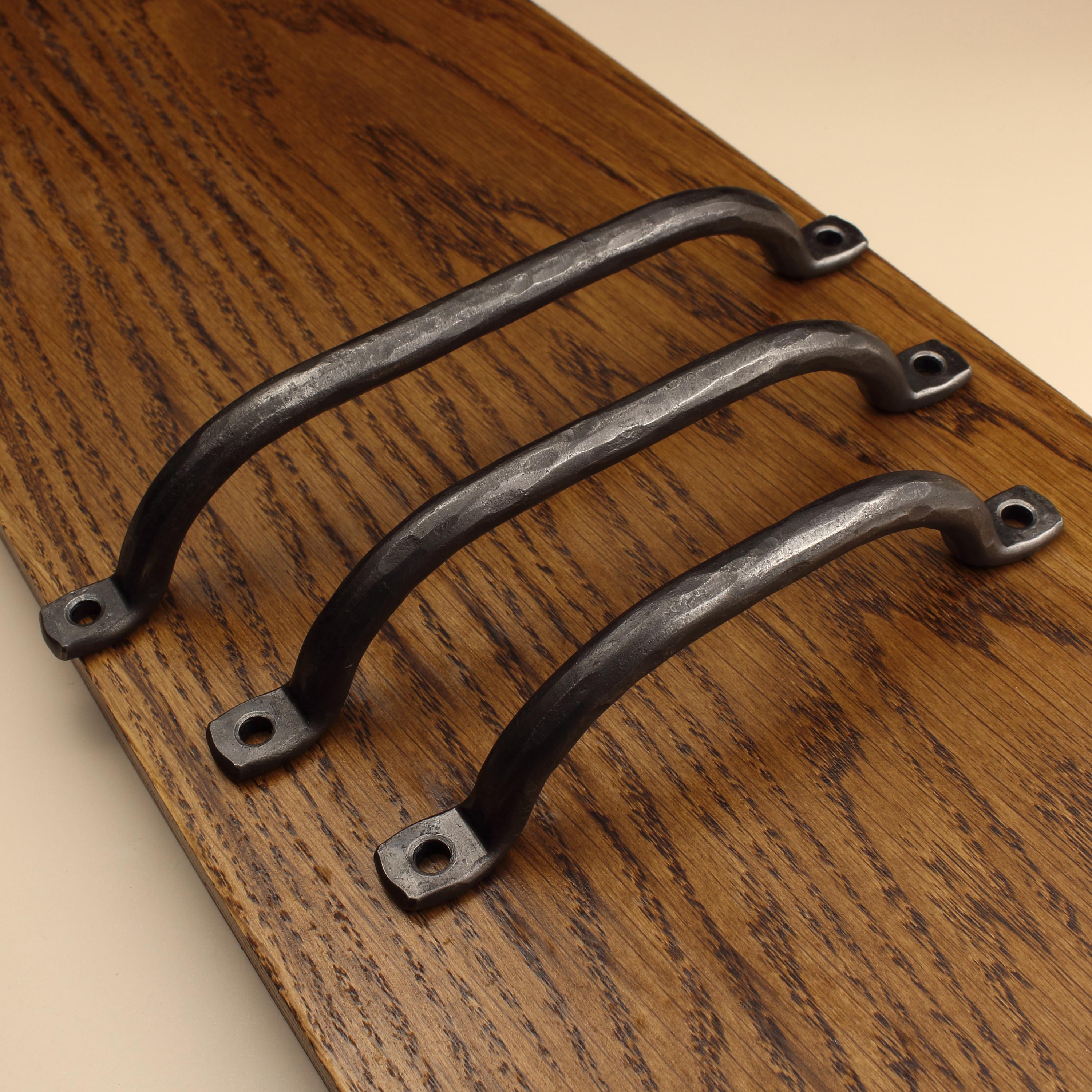 Hammered Round Arch Cabinet Pull - Brushed - Individual