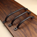 Hammered Round Arch Cabinet Pull - Blackened - Individual