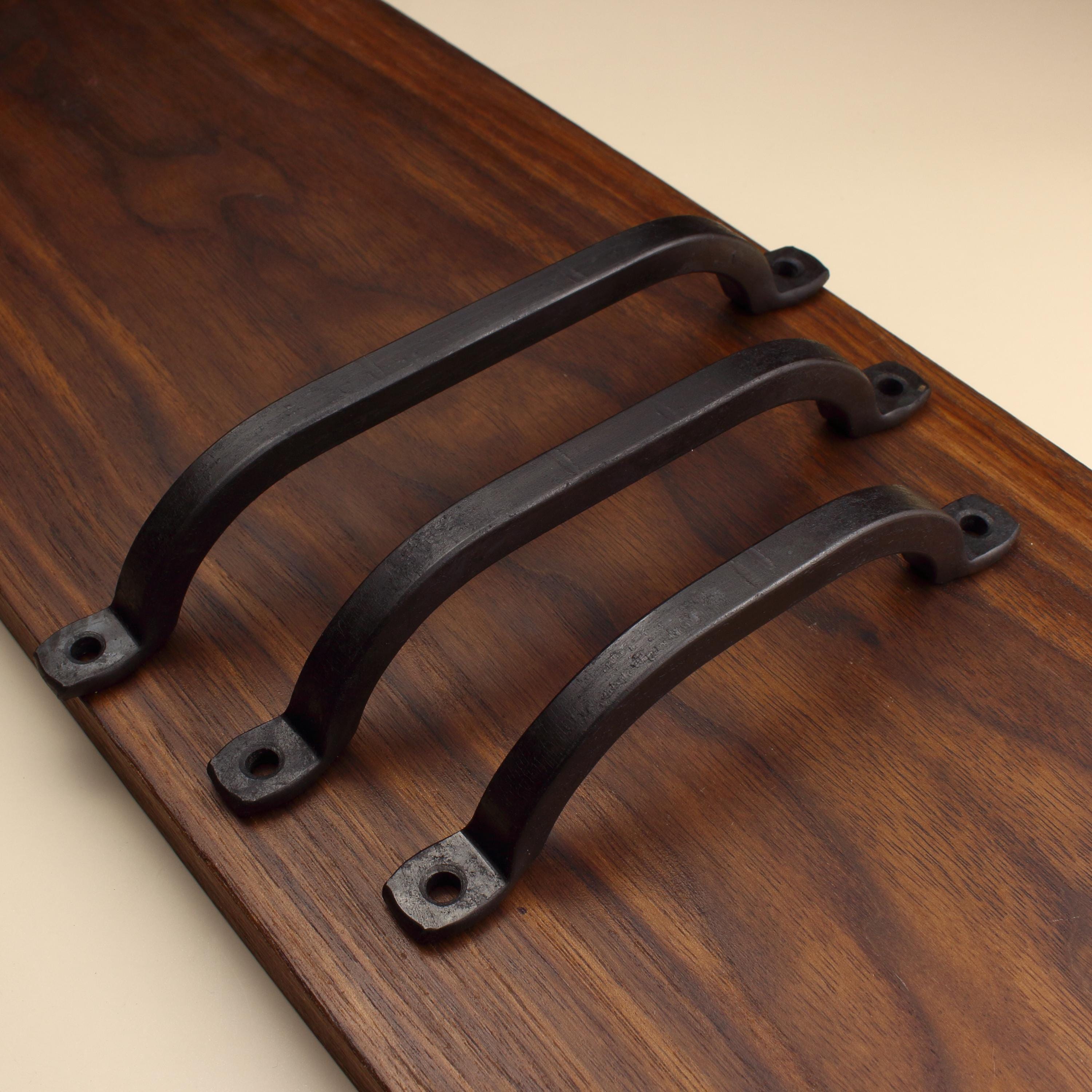 Square Arch Cabinet Pull - Blackened - Individual