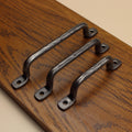 Hammered Round Foot Cabinet Pull - Brushed - Individual