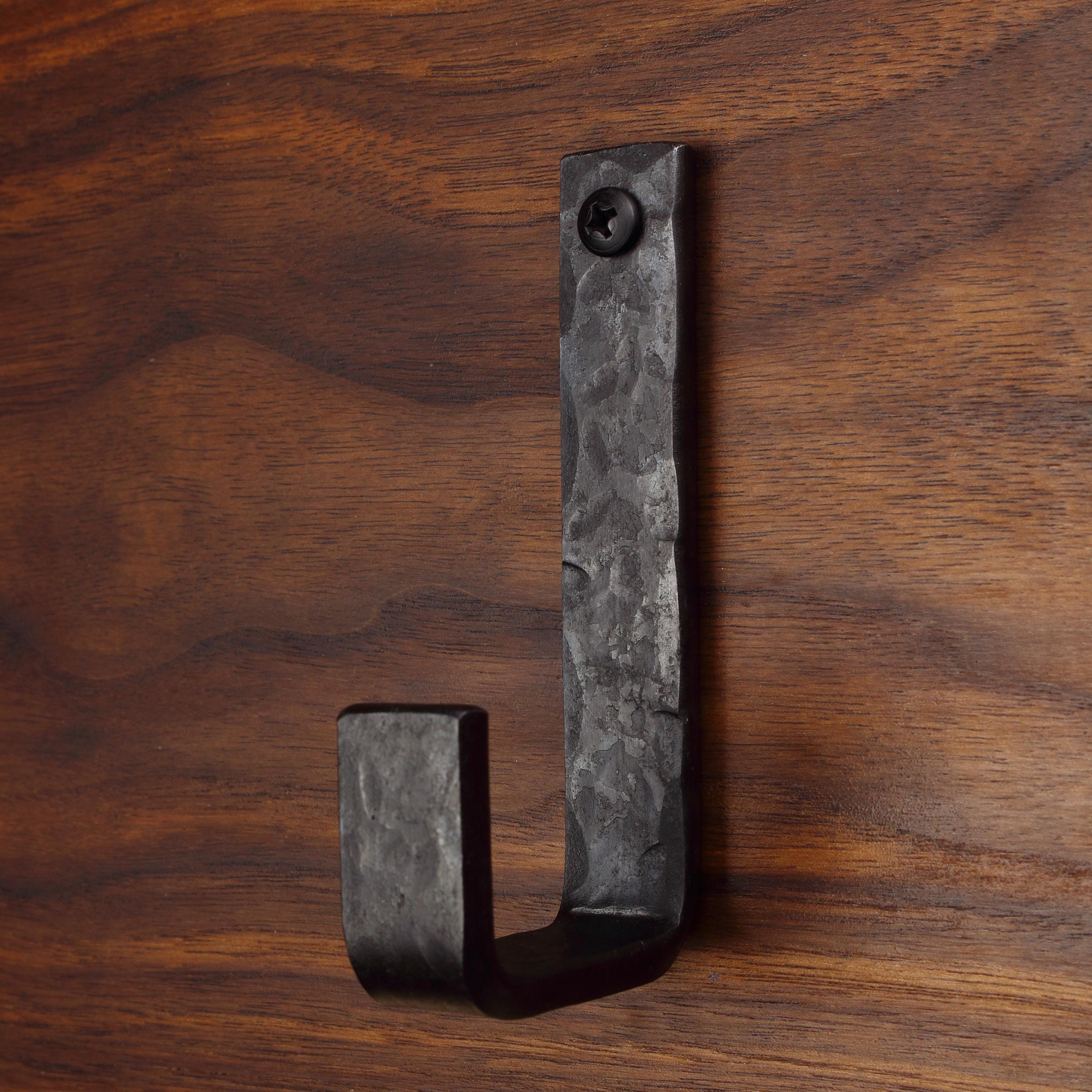 Hammered Flat Bent Hook - 3/4" Wide - Individual