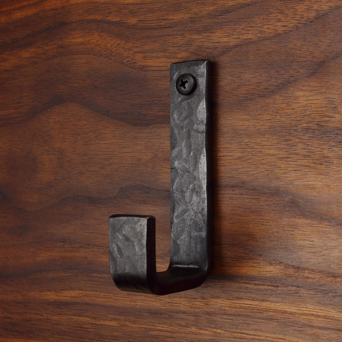 Hammered Flat Bent Hook - 3/4" Wide - Individual