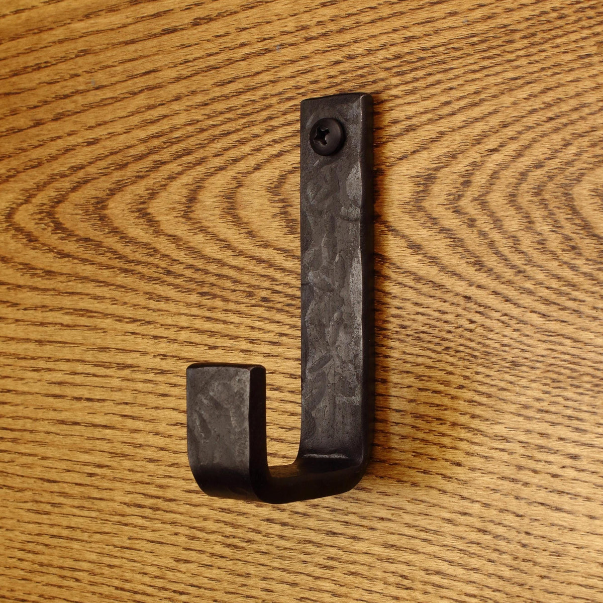 Hammered Flat Bent Hook - 3/4" Wide - Individual