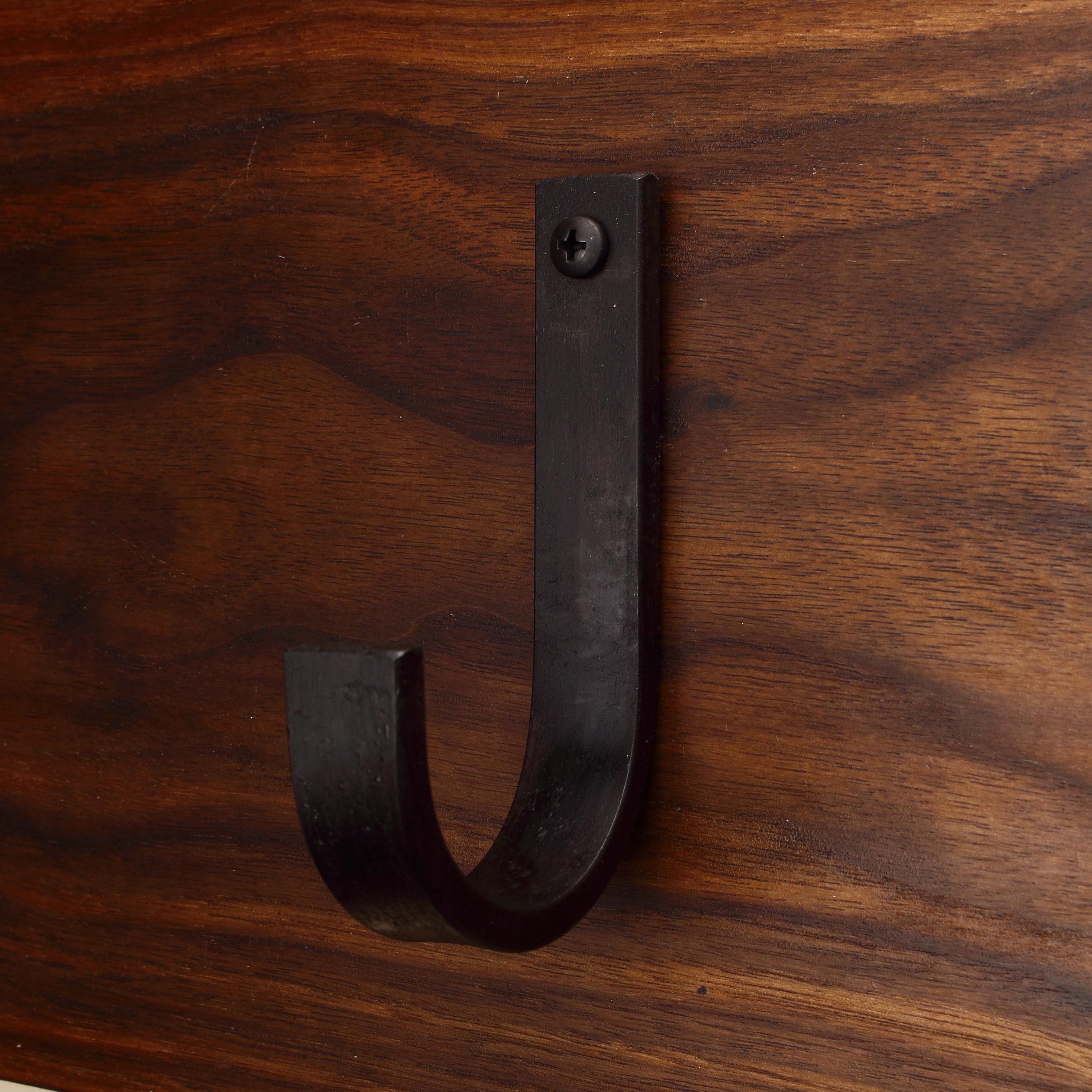 Flat Curved Hook - 3/4" Wide - Individual