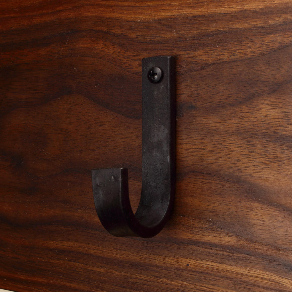 Flat Curved Hook - 3/4" Wide - Individual