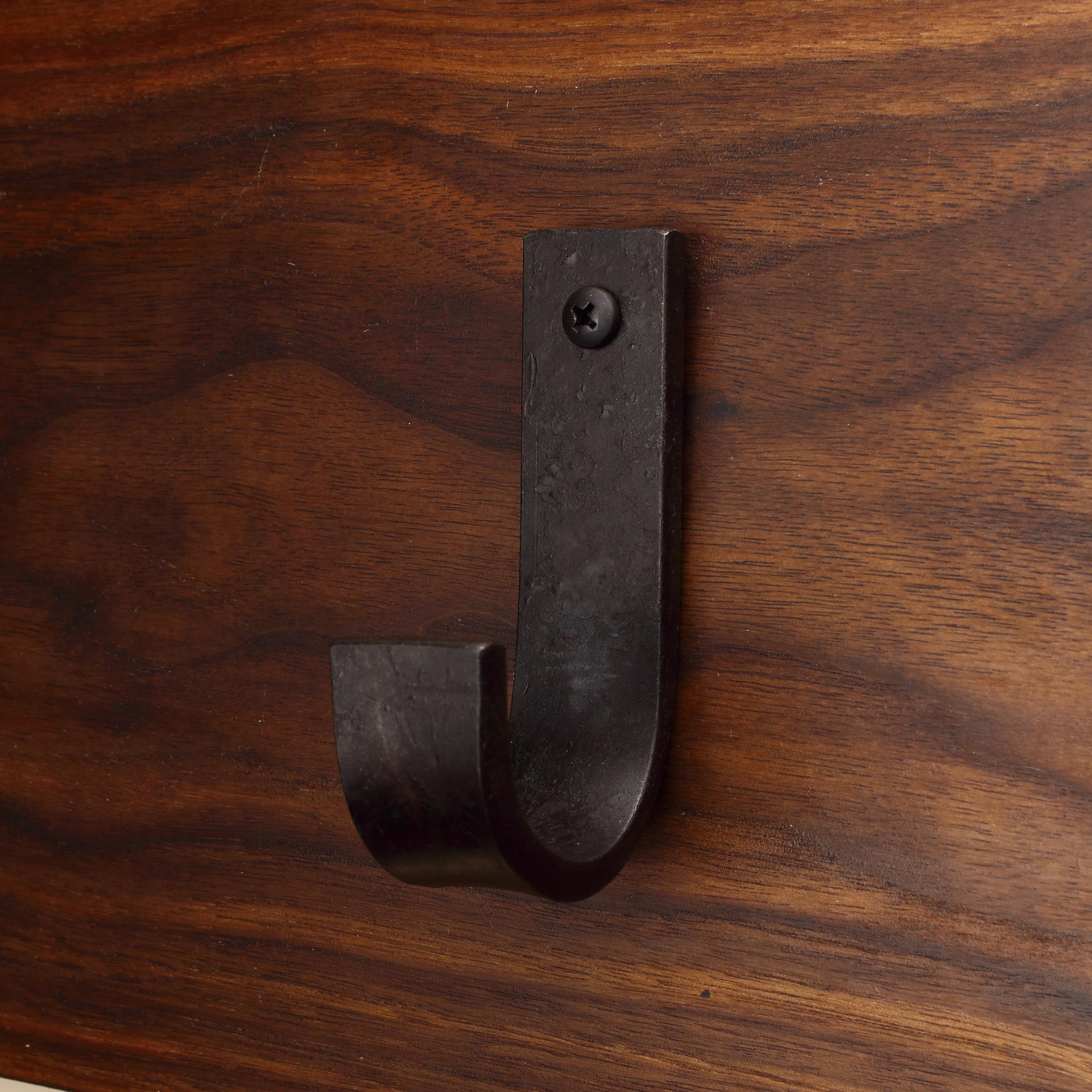 Flat Curved Hook - 1" Wide - Individual