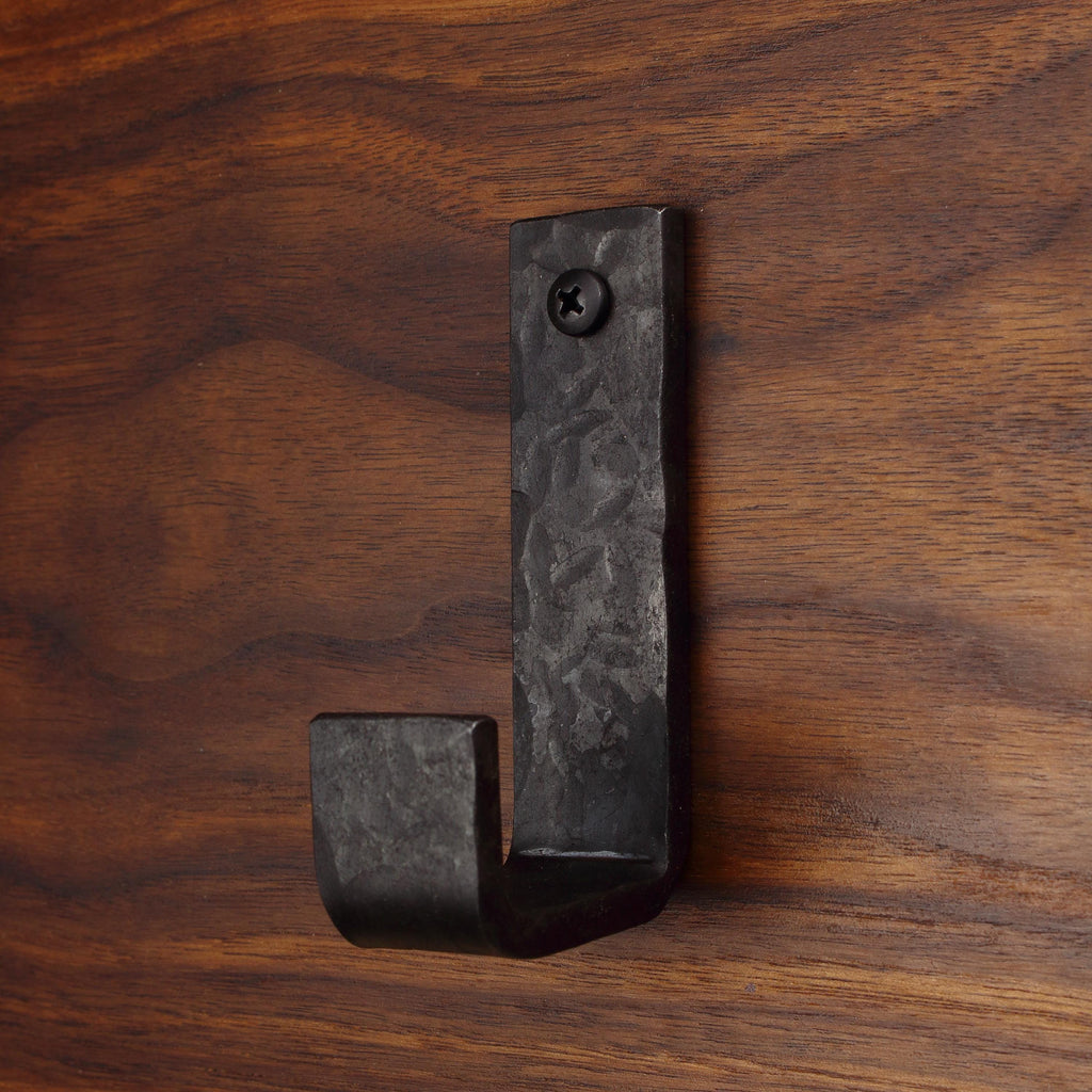 Hammered Flat Bent Hook - 1" Wide - Individual