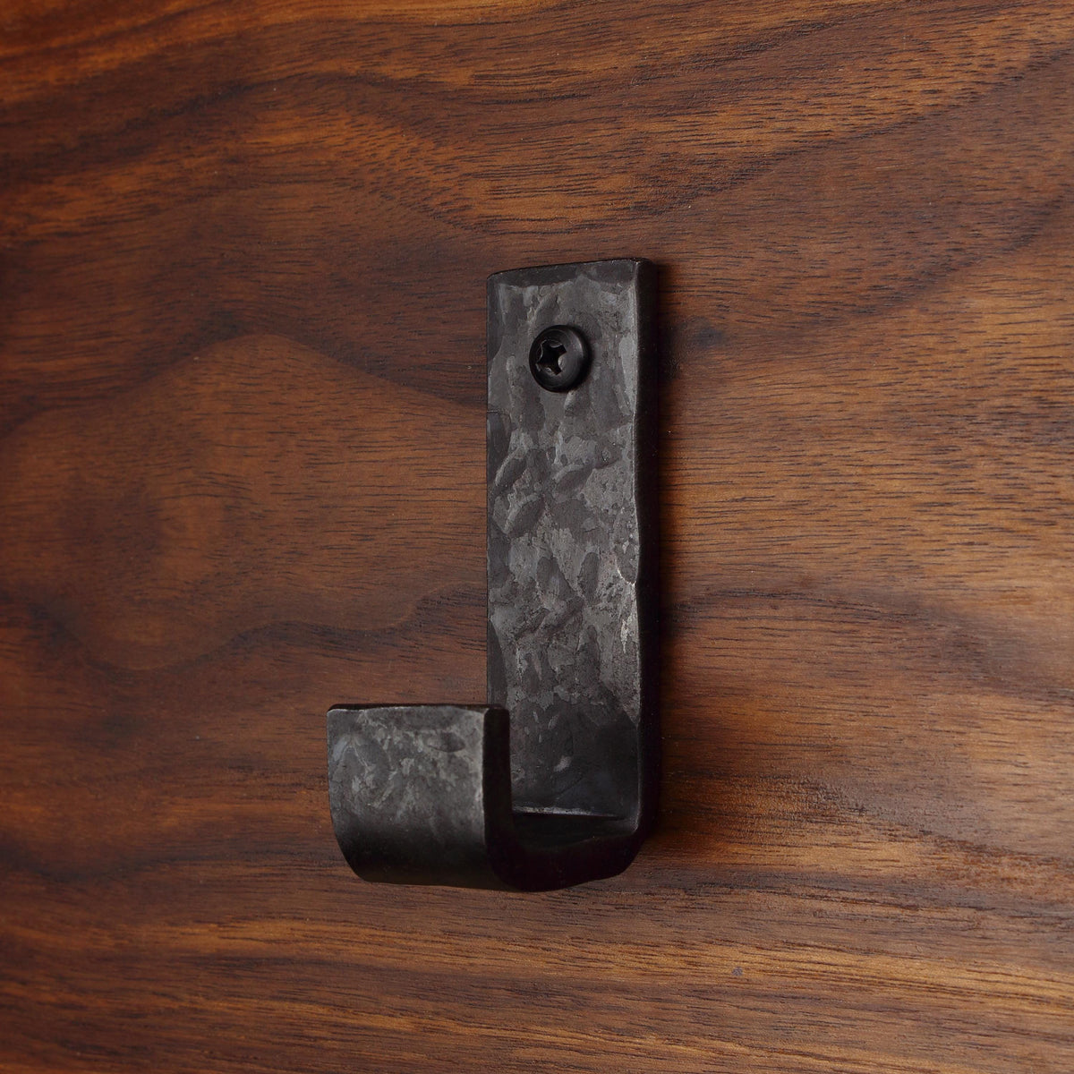Hammered Flat Bent Hook - 1" Wide - Individual