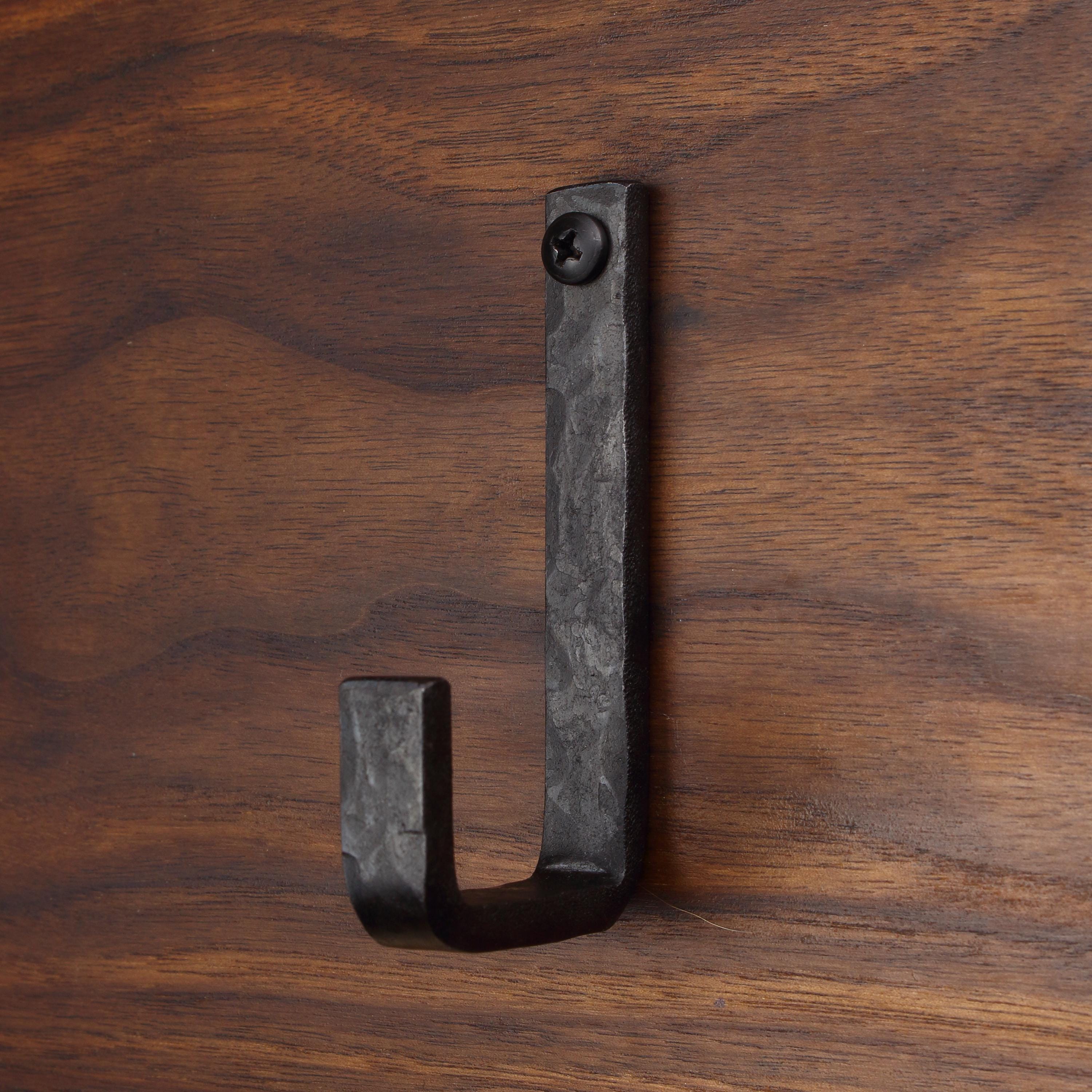Hammered Flat Bent Hook - 1/2" Wide - Individual