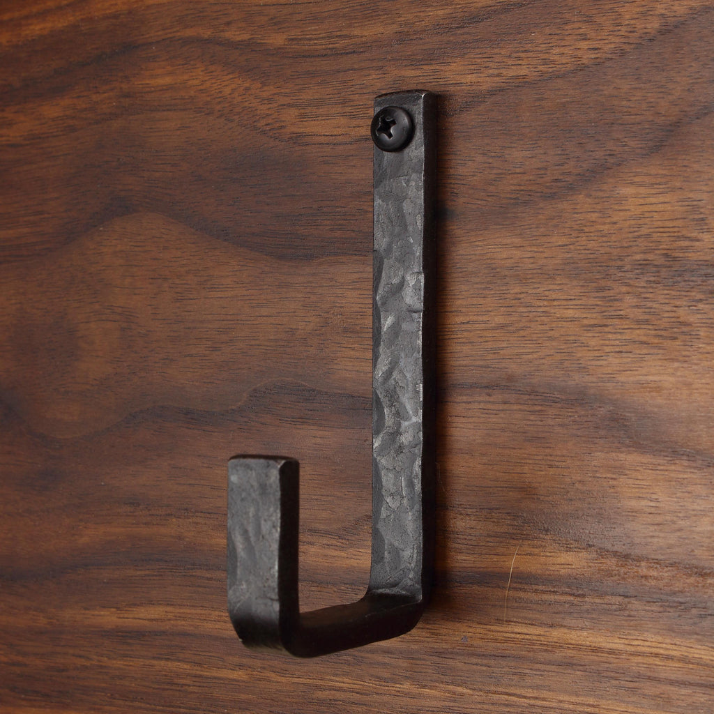 Hammered Flat Bent Hook - 1/2" Wide - Individual